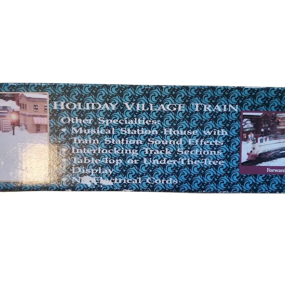 New Bright Bedford Falls Express Christmas Train Set  Sound 1995 Vintage